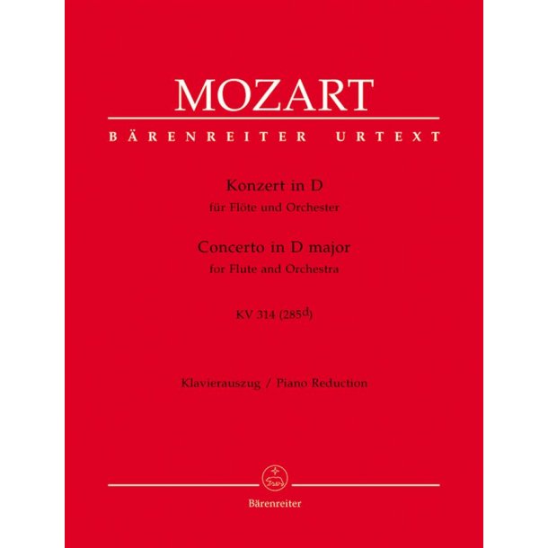 Flute Concerto In D K.314 : D major