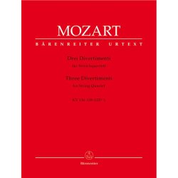 Three Divertimenti - Mozart, Wolfgang Amadeus