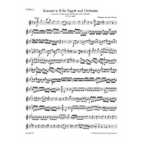 Bassoon Concerto in B-flat Major K. 191 (186A)