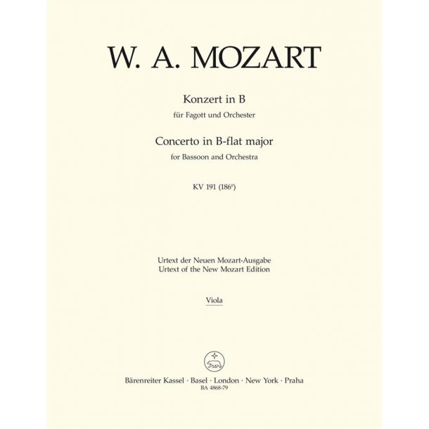 Bassoon Concerto in B-flat Major K. 191 (186A)