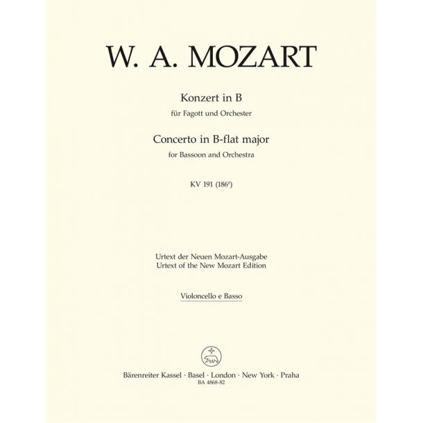 Bassoon Concerto in B-flat Major K. 191 (186A)