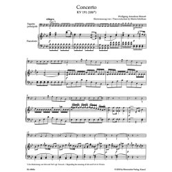 Bassoon Concerto in B-flat Major K. 191 (186A)