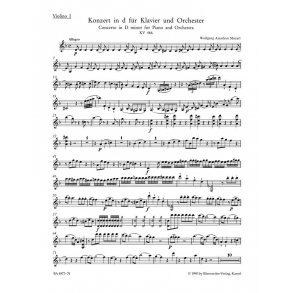 Piano Concerto No. 20 in D minor K. 466