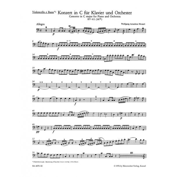 Piano Concerto No. 13 in C major K. 415 (387b)