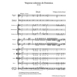 Vesperae solennes de Dominica - Mozart, Wolfgang Amadeus