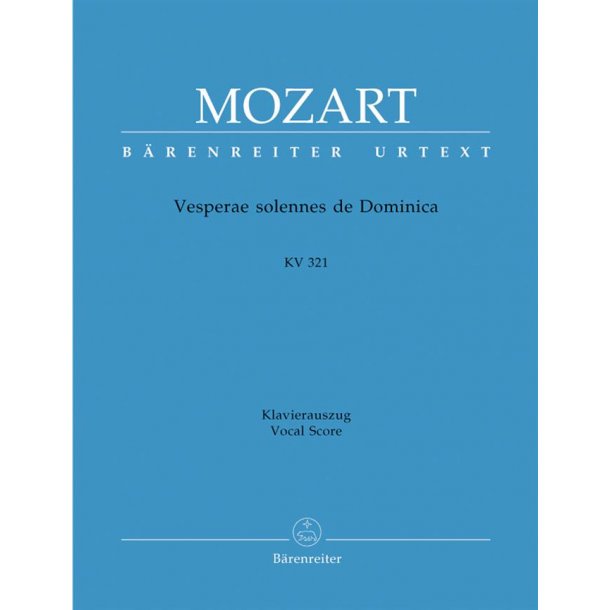 Vesperae Solennes De Dominica K.321