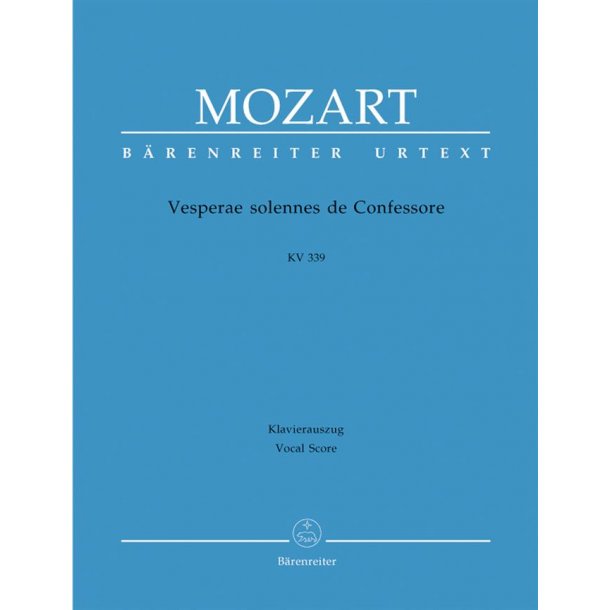 Vesperae Solennes De Confessore K.339 : KV 339