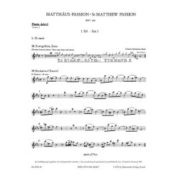 St. Matthew Passion - Bach, Johann Sebastian
