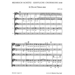 Die mit Tranen saen : Motet no. 10 from Geistliche Chormusik 1648