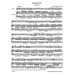 Six Sonatas - Bach, Johann Sebastian