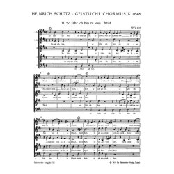 So fahr ich hin zu Jesu Christ : Motette Nr.11 aus Geistliche Chormusik 1648