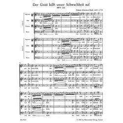 Der Geist hilft unser Schwachheit auf BWV 226