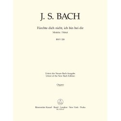 F&uuml;rchte dich nicht, ich bin bei dir - Bach, Johann Sebastian