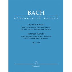 Vierzehn Kanons &uuml;ber die ersten acht Fundamentalnoten der Aria aus den "Goldberg-Variationen" - Bach, Johann Sebastian
