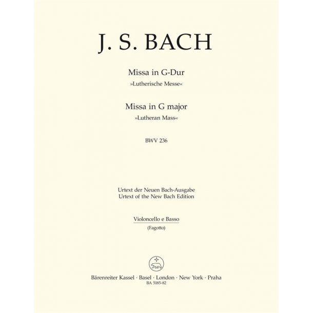 Missa in G (fag/vc/kb)