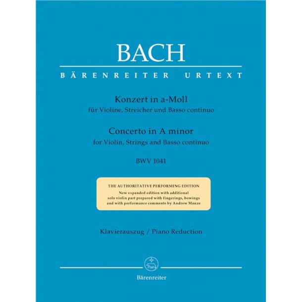 Violin Concerto In A Minor BWV 1041