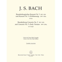 Brandenburg Concerto No. 5 and Concerto No. 5 "Early Version" - Bach, Johann Sebastian