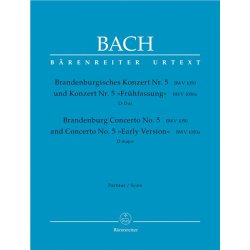 Brandenburg Concerto No. 5 and Concerto No. 5 "Early Version" - Bach, Johann Sebastian