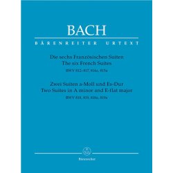The Six French Suites / Two Suites in A minor and E-flat major - Bach, Johann Sebastian
