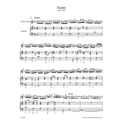Sonata in C major for Flute and Basso Continuo / Sonatas in E-flat major and G minor for Flute and Obbligato Harpsichord - Bach, Johann Sebastian