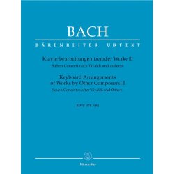 Keyboard Arrangements of Works by Other Composers - Bach, Johann Sebastian