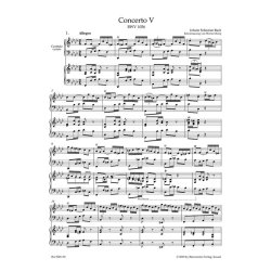Concerto For Harpsichord No.5 In F Minor : for Harpsichord and Strings