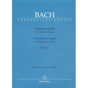 Concerto for Harpsichord and Strings : G minor BWV 1058