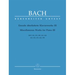 Miscellaneous Works for Piano - Bach, Johann Sebastian