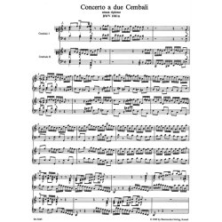Concerto a due Cembali senza ripieno - Bach, Johann Sebastian