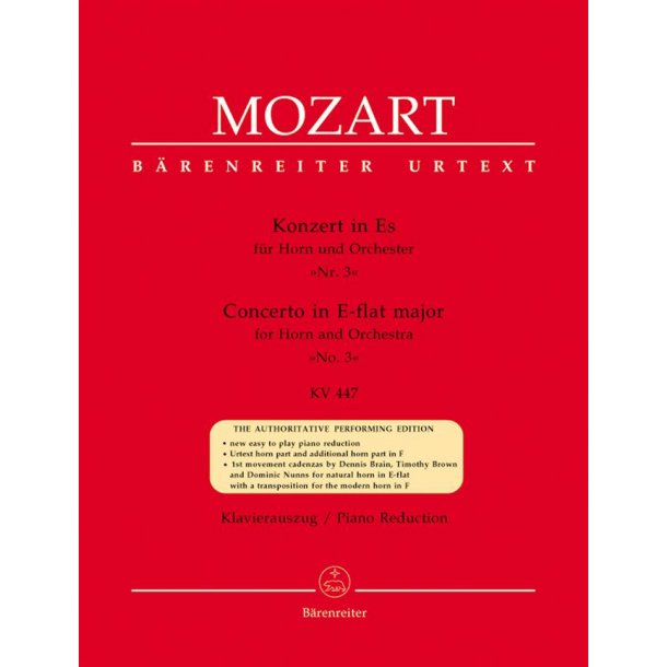 Horn Concerto in E-flat major No. 3 : KV 447