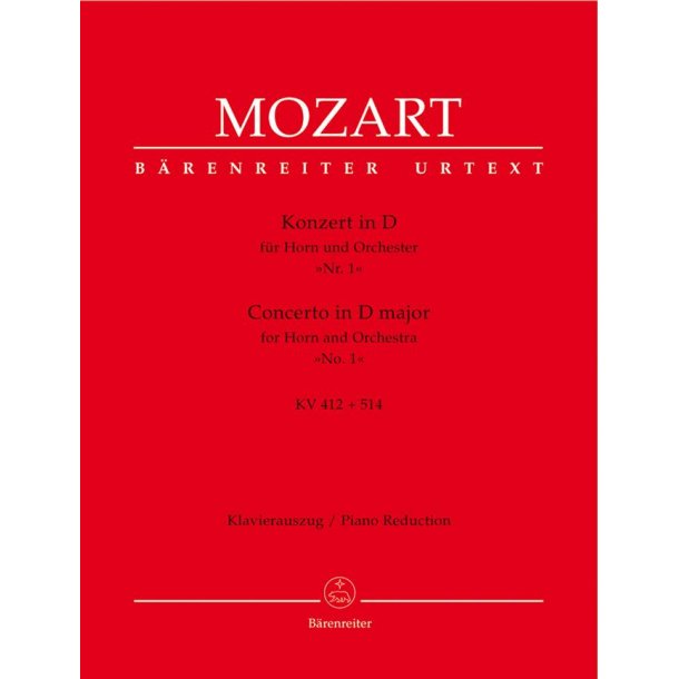 Concerto in D major for Horn and Orchestra No. 1 : KV 412 + 514 (386b)
