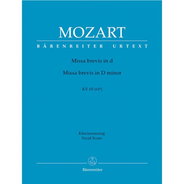 Missa Brevis In D Minor K.65
