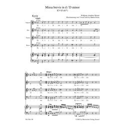 Missa Brevis In D Minor K.65