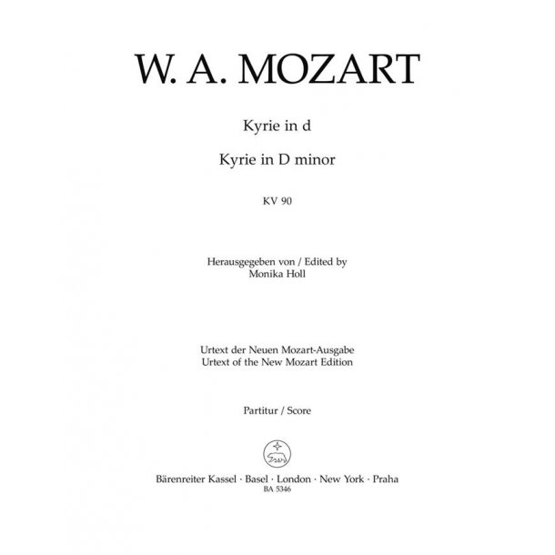 Kyrie In D Minor K.90