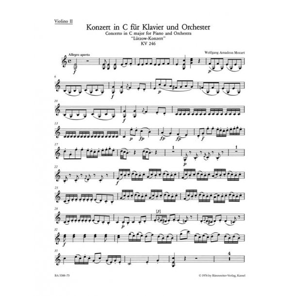 Concerto : L&uuml;tzow Concerto