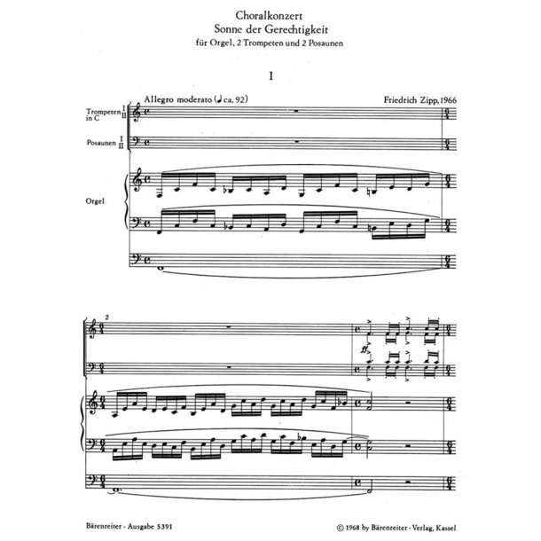 Sonne der Gerechtigkeit - Zipp, Friedrich