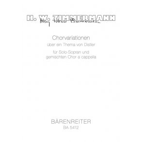 Chorvariationen ueber ein Thema von Hugo Distler