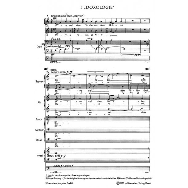 Kleine deutsche Messe (Missa brevissima)