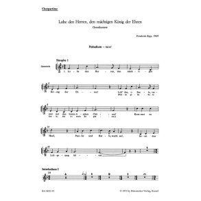Lobe den Herren, den maechtigen Koenig der Ehren
