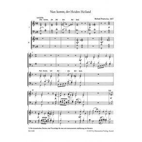 Nun komm, der Heiden Heiland - In dulci jubilo - Praetorius, Michael