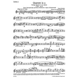 String Quartet A minor D 804 op. 29 "Rosamunde" / String Quartet C minor D 703 "Quartett-Satz" and fragment of the second movement - Schubert, Franz