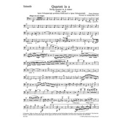 String Quartet A minor D 804 op. 29 "Rosamunde" / String Quartet C minor D 703 "Quartett-Satz" and fragment of the second movement - Schubert, Franz