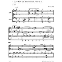 Zwei Ouvert&uuml;ren im "italienischen Stile" - Schubert, Franz