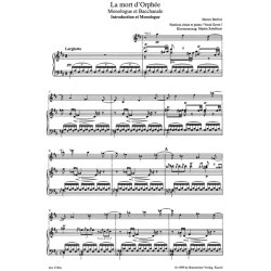 La mort d'Orph&eacute;e - Berlioz, Hector