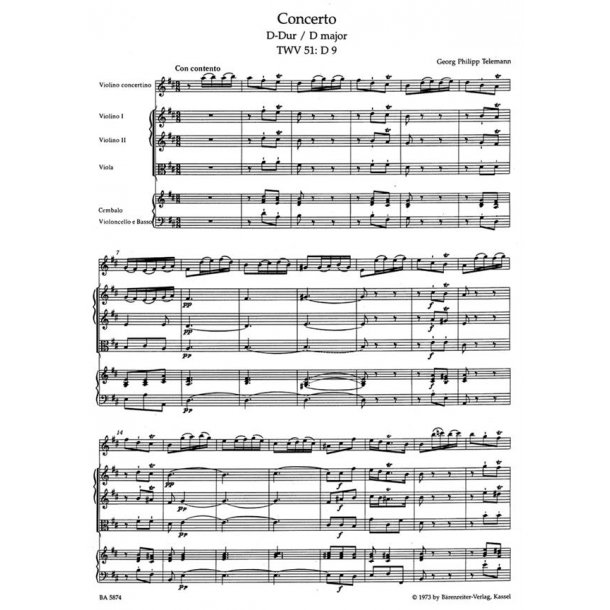 Concerto - Telemann, Georg Philipp