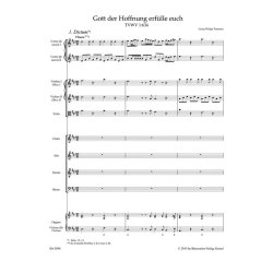 Gott der Hoffnung erf&uuml;lle euch - Telemann, Georg Philipp