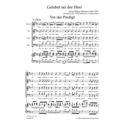 Gelobet sei der Herr - Telemann, Georg Philipp
