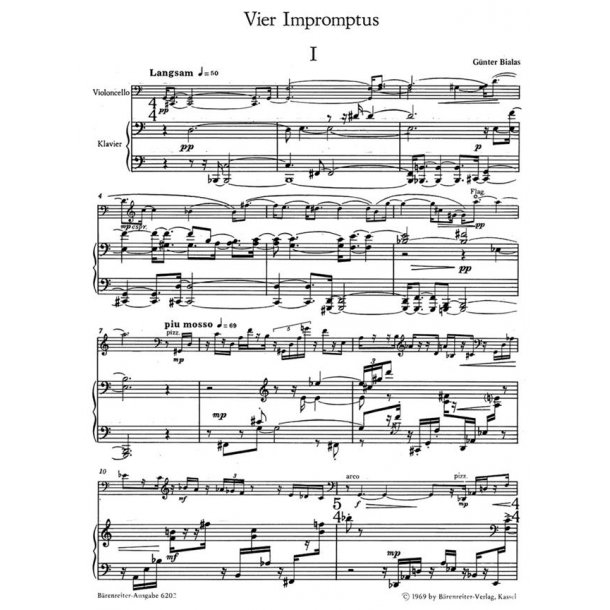 Four Impromptus - Bialas, G&uuml;nter