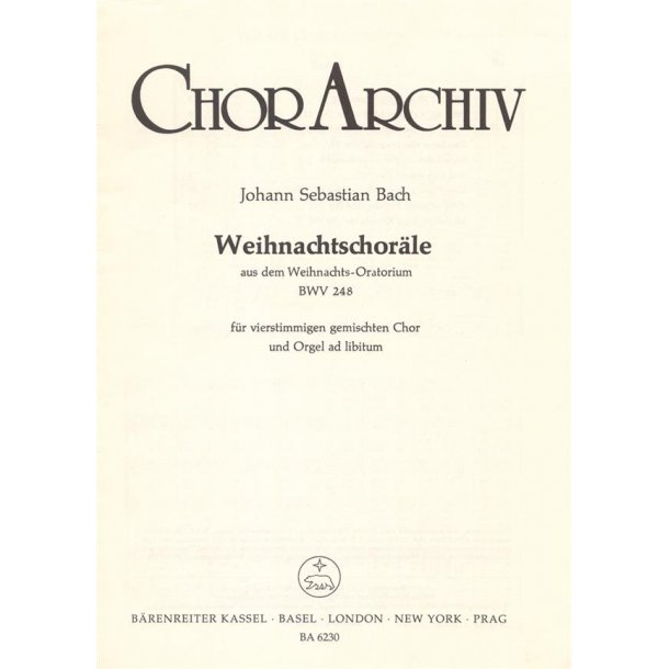 Christmas Chorales from Christmas Orat