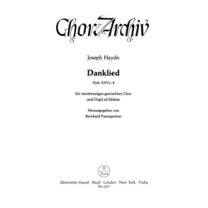 Danklied Du bists, dem Ruhm und Ehre gebuhret